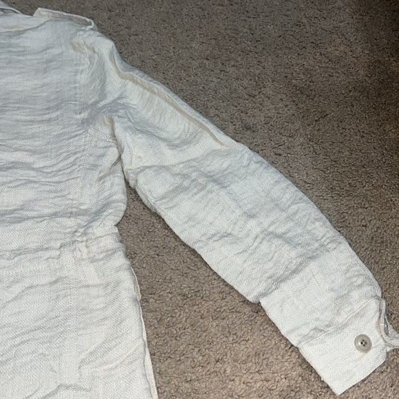 Banana Republic French Utility Field Textured Jacket Oyster Gray Small - Picture 11 of 15